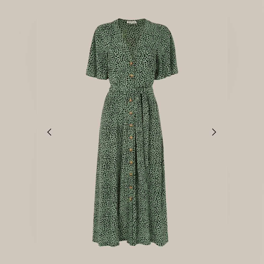 WHISTLES Spotted Animal Anita Dress